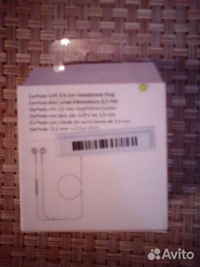 Наушники apple earpods оригинал, б/у, не работают