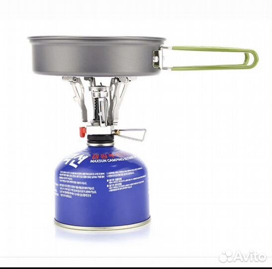 Набор: посуда, горелка, столовые приборы