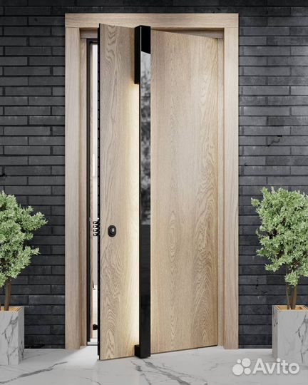 Входная дверь премиум класса черная