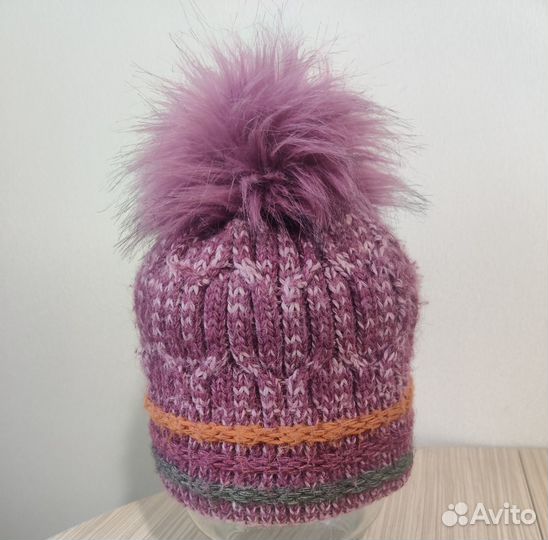 Шапка зимняя для девочки 54 56