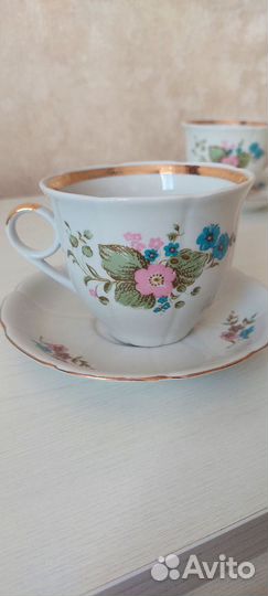 Чашки с блюдцем СССР Тернопольский фз