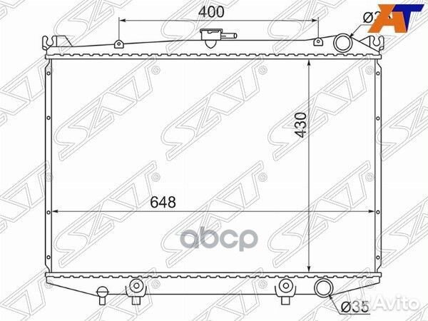 Радиатор Nissan Terrano 86-96 / Datsun 85-96