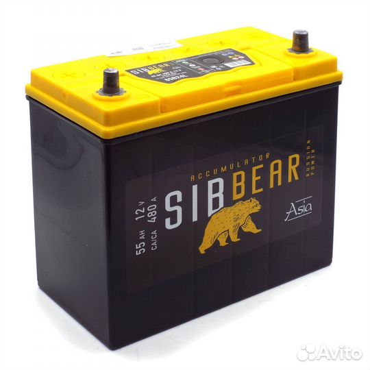 Аккумулятор sibbear asia 65B24L 55 А*ч о.п