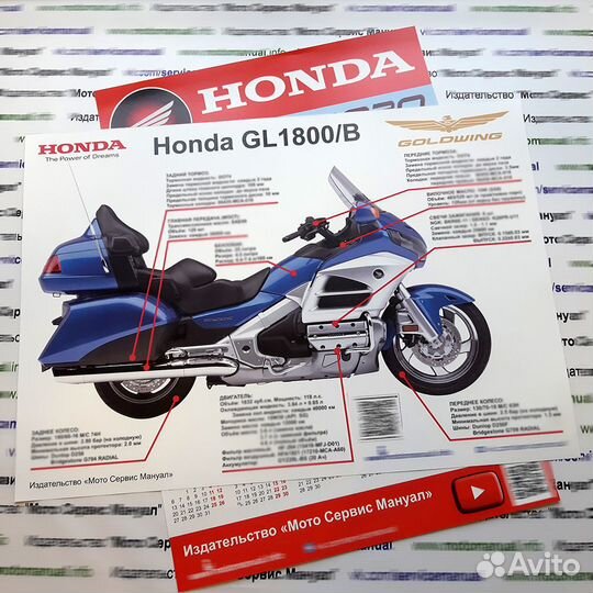 Honda GL1800 Goldwing (2012) мануал на русском