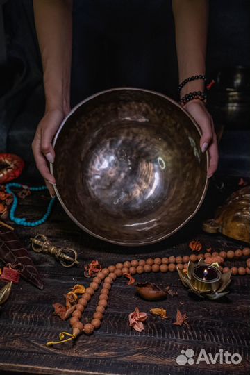 Созвучный комплект Поющих тибетских кованых чаш