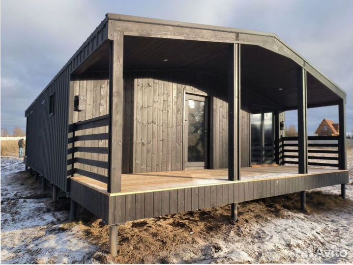 Каркасный дачный дом с доставкой 75 м кв, арт. во-6554