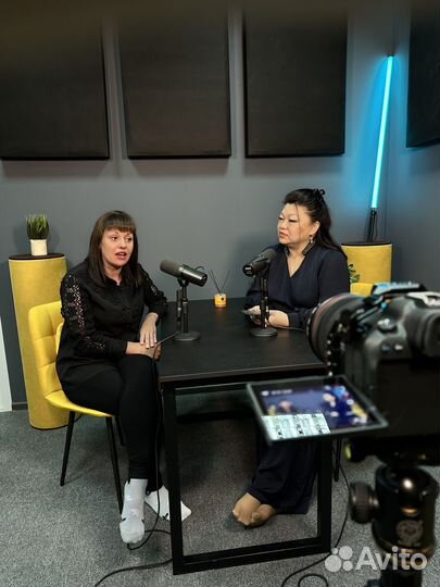 Студия для съемки подкастов, видео, reels