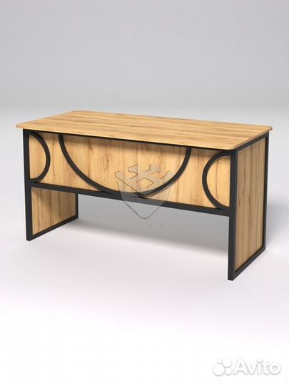 Стол рабочий офисный С-03 (закругленные торцы) &qu