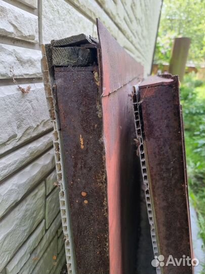 Ворота гаражные металлические бу