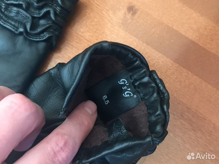 Перчатки женские кожаные 6.5