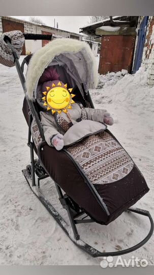 Коляска санки