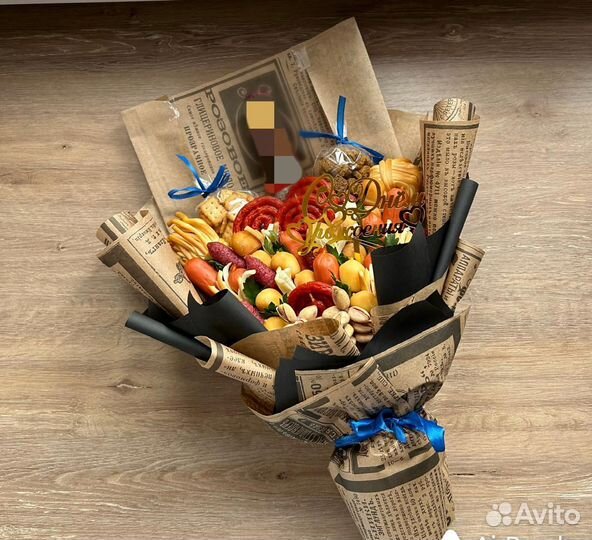 Вкусные съедобные букеты для мужчин