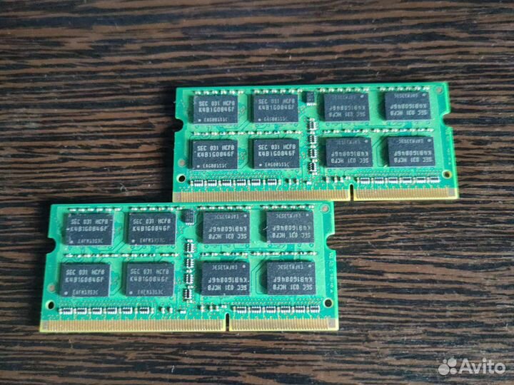 Оперативная память Samsung DDR3 SO-Dimm 2x2gb