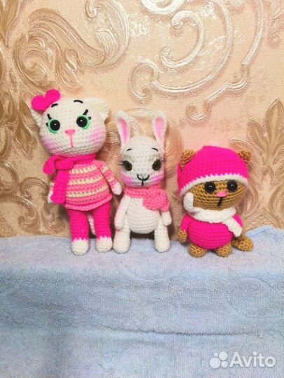 Вязаные игрушки ручной работы