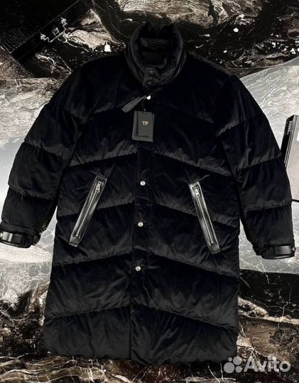 Пуховик мужской кашемировый