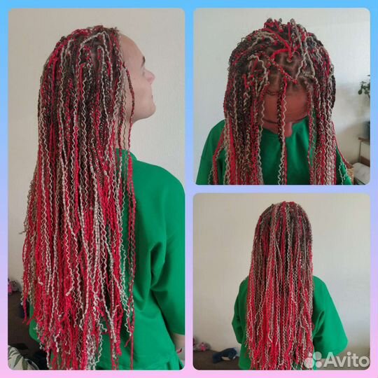Косы объемные брейды с канекалоном