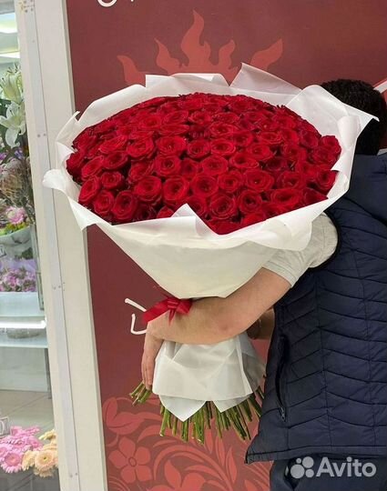 Высокие метровые розы