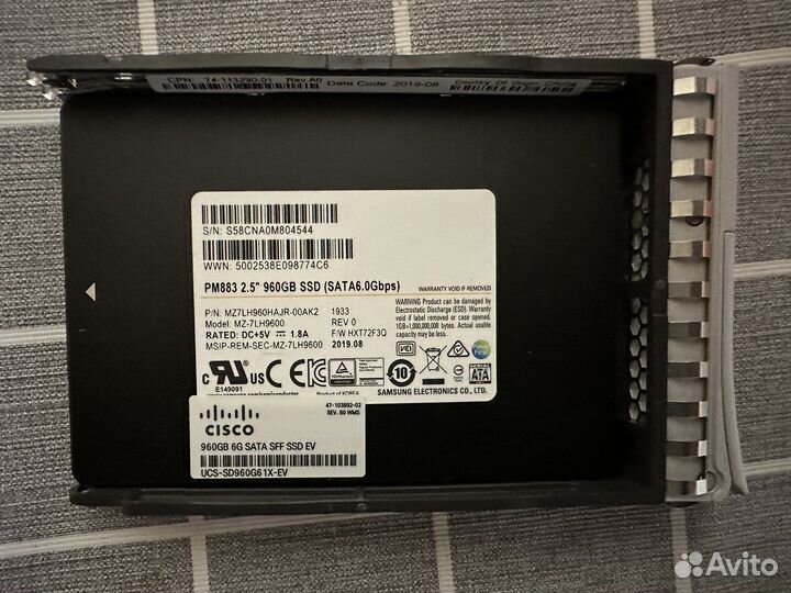 SSD Samsung Cisco 960gb SATA 2.5