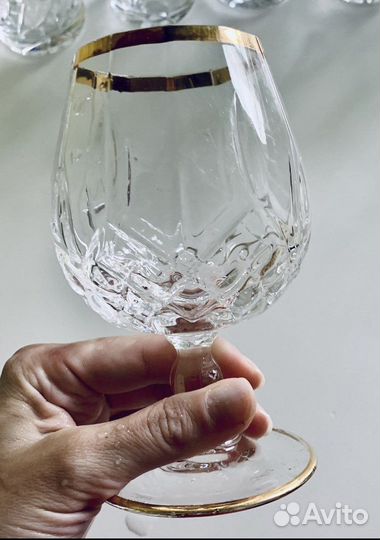 Набор бокалов для вина. Хрустальное стекло