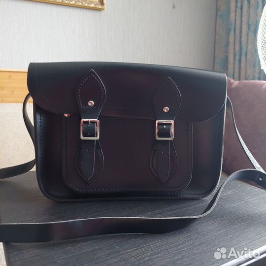 Сумка женская натуральная кожа черная