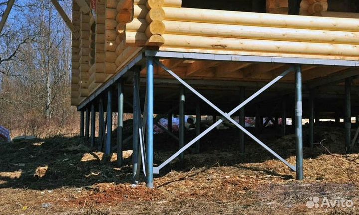 Монтаж винтовых свай под ключ