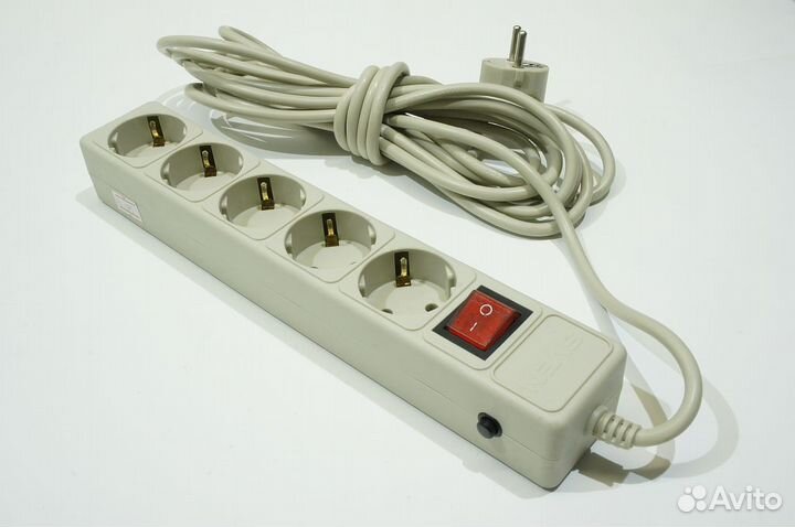 Сетевой фильтр Sven Optima Base 5*Schuko 5м 10А