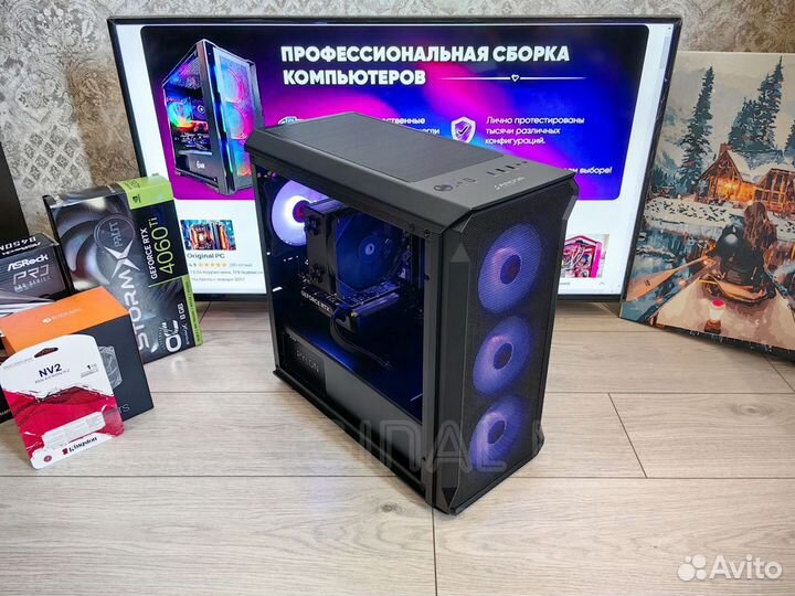 16 x 4.85 ггц, 32Gb, RTX 4060Ti. Новый игровой пк