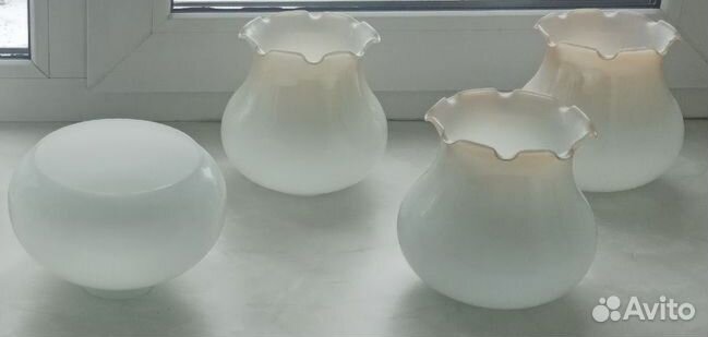 Плафоны для люстры стеклянные матовые