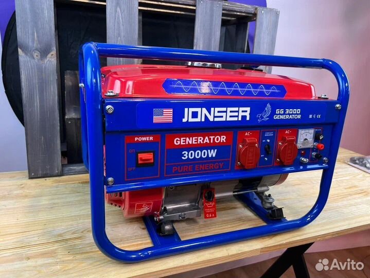 Генератор бензиновый jonser GG 3000