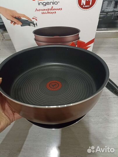 Набор сковород (сотейник и вок) Tefal с ручкой