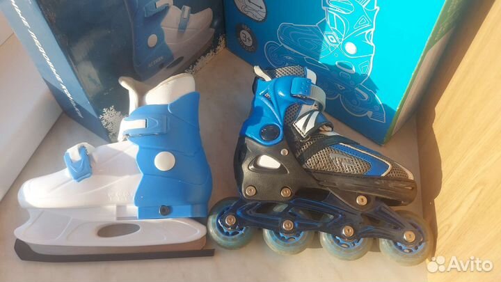 Коньки и ролики (размер 29-32)