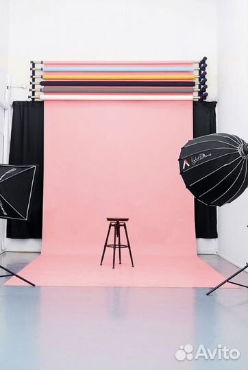 Фотофон) Фон для фото 160 см x 250 см, розовый