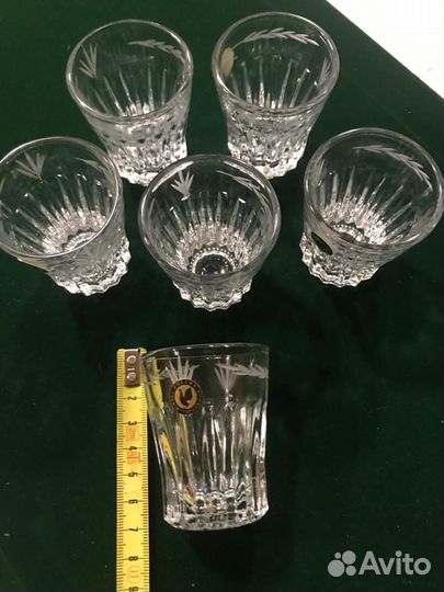 Рюмка бокал фужер стакан стопка хрустальные набор