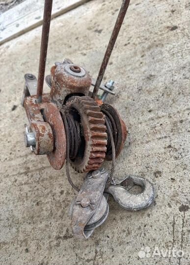 Лебедка ручная червячная СССР