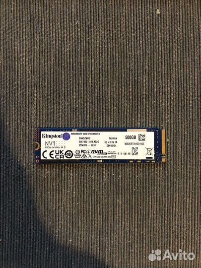Kingston ssd m2 snvs 500 гигов