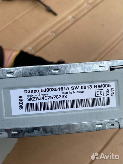 Магнитола штатная Skoda Fabia 2