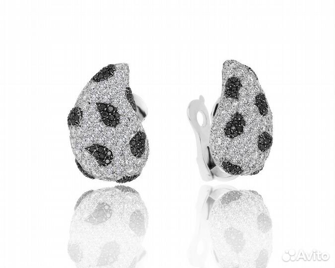 Золотые серьги с бриллиантами 6.00ct De Grisogono