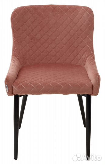 Стул sorrel bluvel-52 pink черный велюр розовый