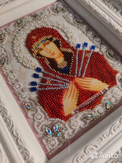 Семистрельная в ювелирных хрусталях 22х26