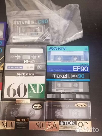 Аудиокассеты новые запечатанные Sony maxell tdk