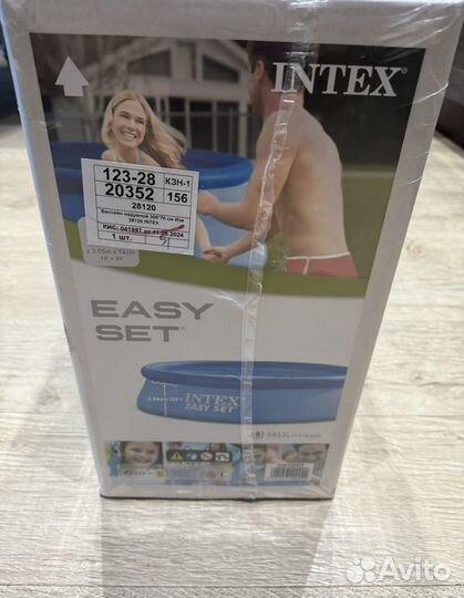 Надувной бассейн intex easy set 305*76