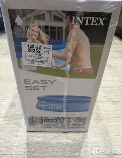 Надувной бассейн intex easy set 305*76