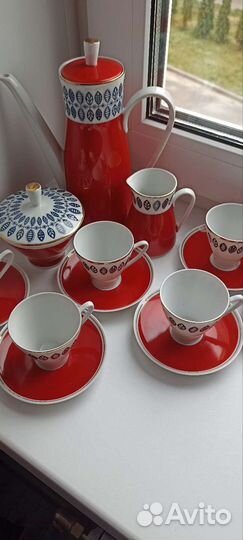 Кофейный сервиз ГДР Фрайбергер