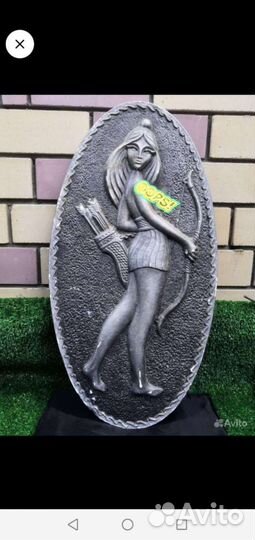 Гипсовое панно барельеф