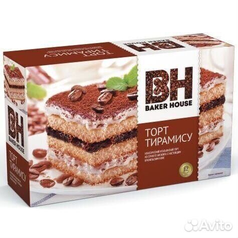Торт бисквитный Baker House Тирамису 350г