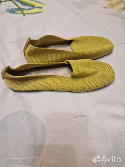 Слипоны женские тканевые размер 39