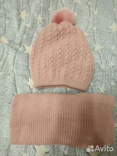 Комплект шапка и шарф