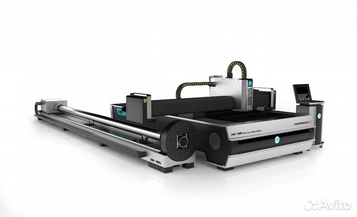 Лазерный станок по металлу с труборезом (2 в 1)