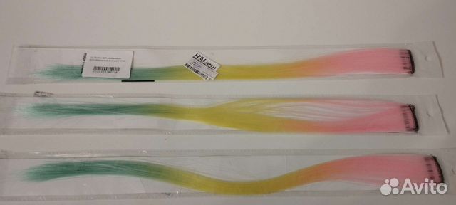 Пряди для волос на заколках