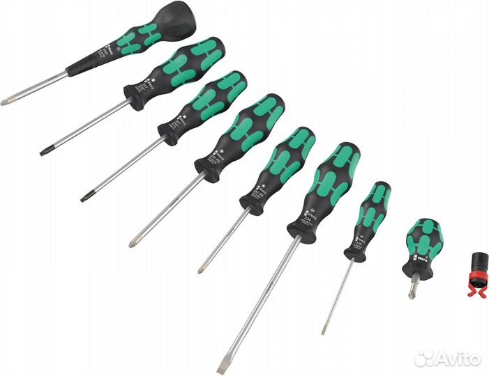 Набор отвёрток wera 9528 Kraftform Ball-Grip Set 2